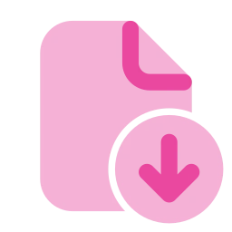 File down icon, Flat style