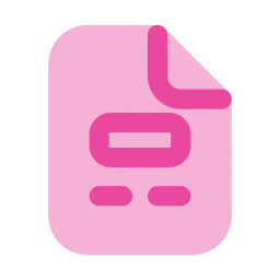 File template icon, Flat style