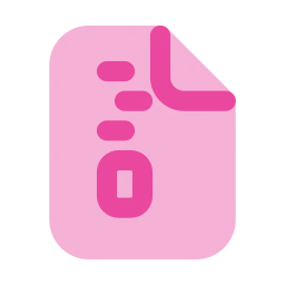 File zip icon, Flat style