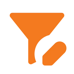 Filter edit icon, Flat style