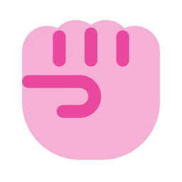 Fist icon, Flat style