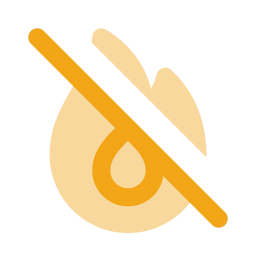 Flame off icon, Flat style
