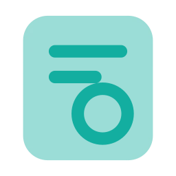 Floating button icon, Flat style