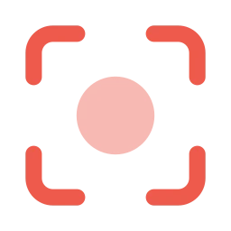 Focus icon, Flat style