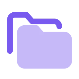 Folders icon, Flat style
