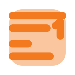 Footnote icon, Flat style