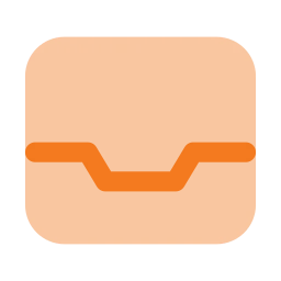 Inbox icon, Flat style
