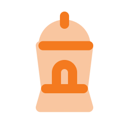 Lantern ramadan icon, Flat style