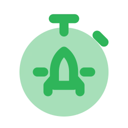 Launch countdown icon, Flat style