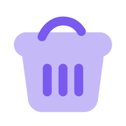 Laundry basket icon, Flat style
