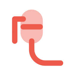 Lavalier mic icon, Flat style