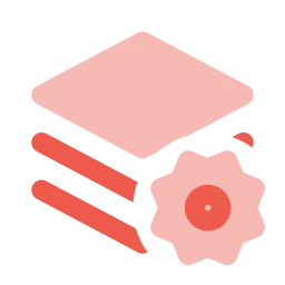 Layers settings icon, Flat style