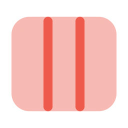 Layout columns icon, Flat style