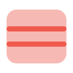 Layout rows icon, Flat style