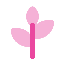 Leaves icon, Flat style