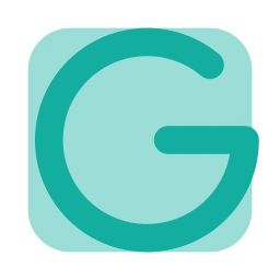 Letter g icon, Flat style