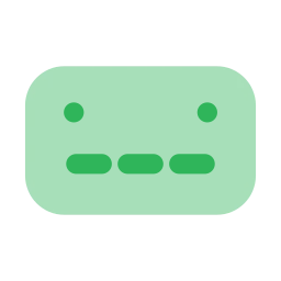 License plate icon, Flat style