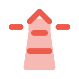 Lighthouse icon, Flat style