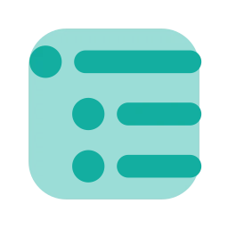 List nested icon, Flat style