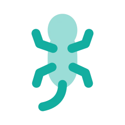 Lizard icon, Flat style