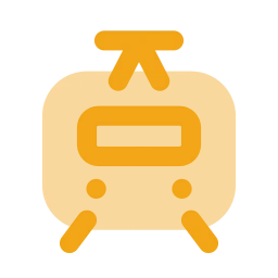Local train icon, Flat style