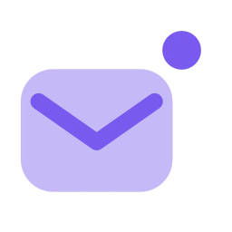 Mail unread icon, Flat style