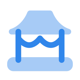 Mandap icon, Flat style