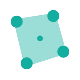 Map area icon, Flat style
