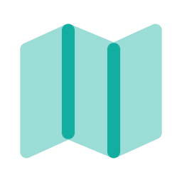 Map icon, Flat style
