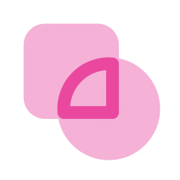 Mask shape icon, Flat style