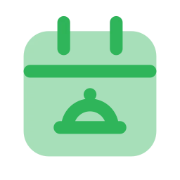 Meal plan icon, Flat style
