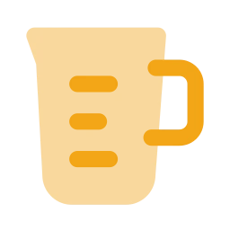 Measuring cup icon, Flat style