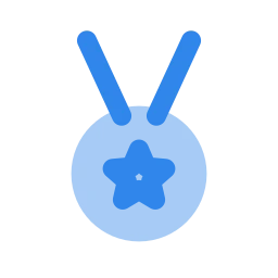 Medal icon, Flat style