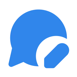 Message edit icon, Flat style