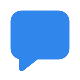 Message square icon, Flat style