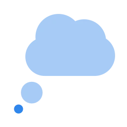 Message thought icon, Flat style