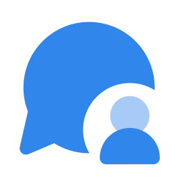 Message user icon, Flat style