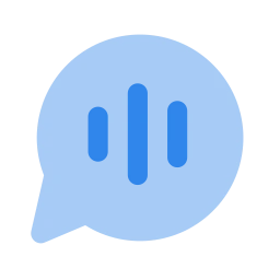 Message voice icon, Flat style
