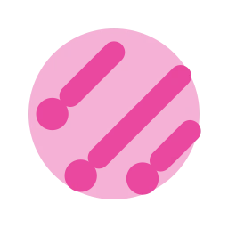 Meteor shower icon, Flat style