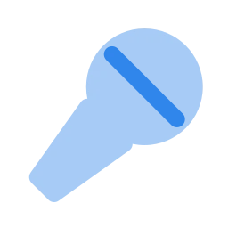 Mic stage icon, Flat style