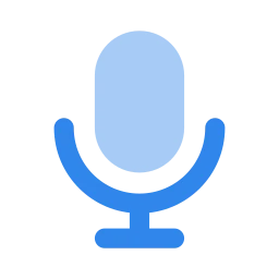 Mic icon, Flat style