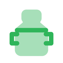 Milk can icon, Flat style