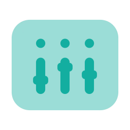 Mixing console icon, Flat style