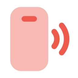 Mobile payment icon, Flat style