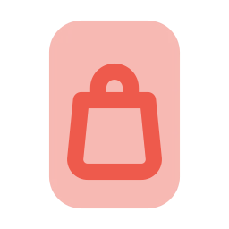 Mobile shopping icon, Flat style