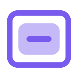 Modal icon, Flat style