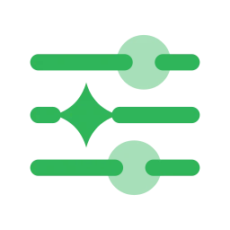 Model tuning icon, Flat style