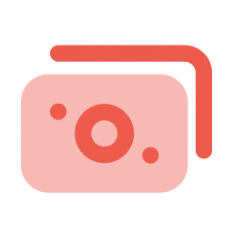 Money stack icon, Flat style