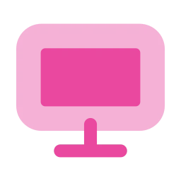 Monitor icon, Flat style