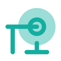 Mri scanner icon, Flat style